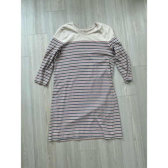 Marine Layer Dresses & Skirts - Marine Layer Women's Striped Shift Midi Dress Size M Crewneck Coastal